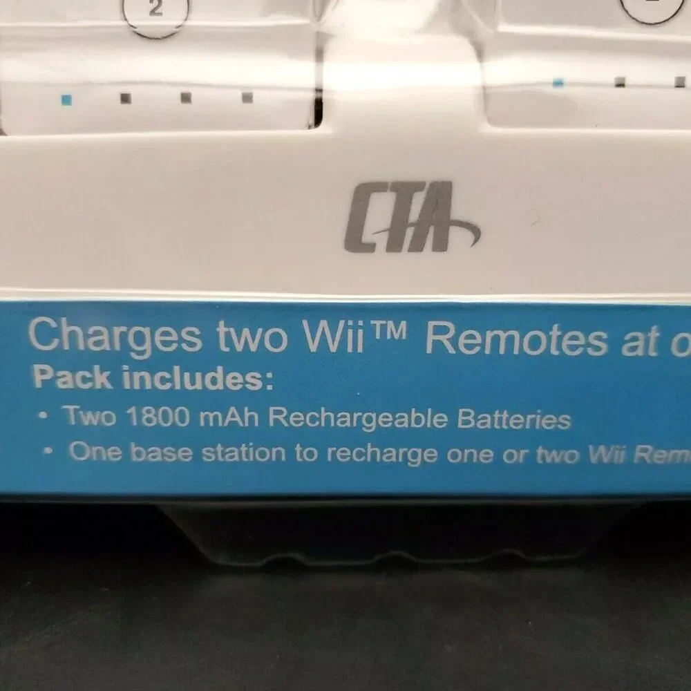Nintendo Wii Dual Charging Station CTA Controller Docks